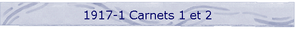 1917-1 Carnets 1 et 2